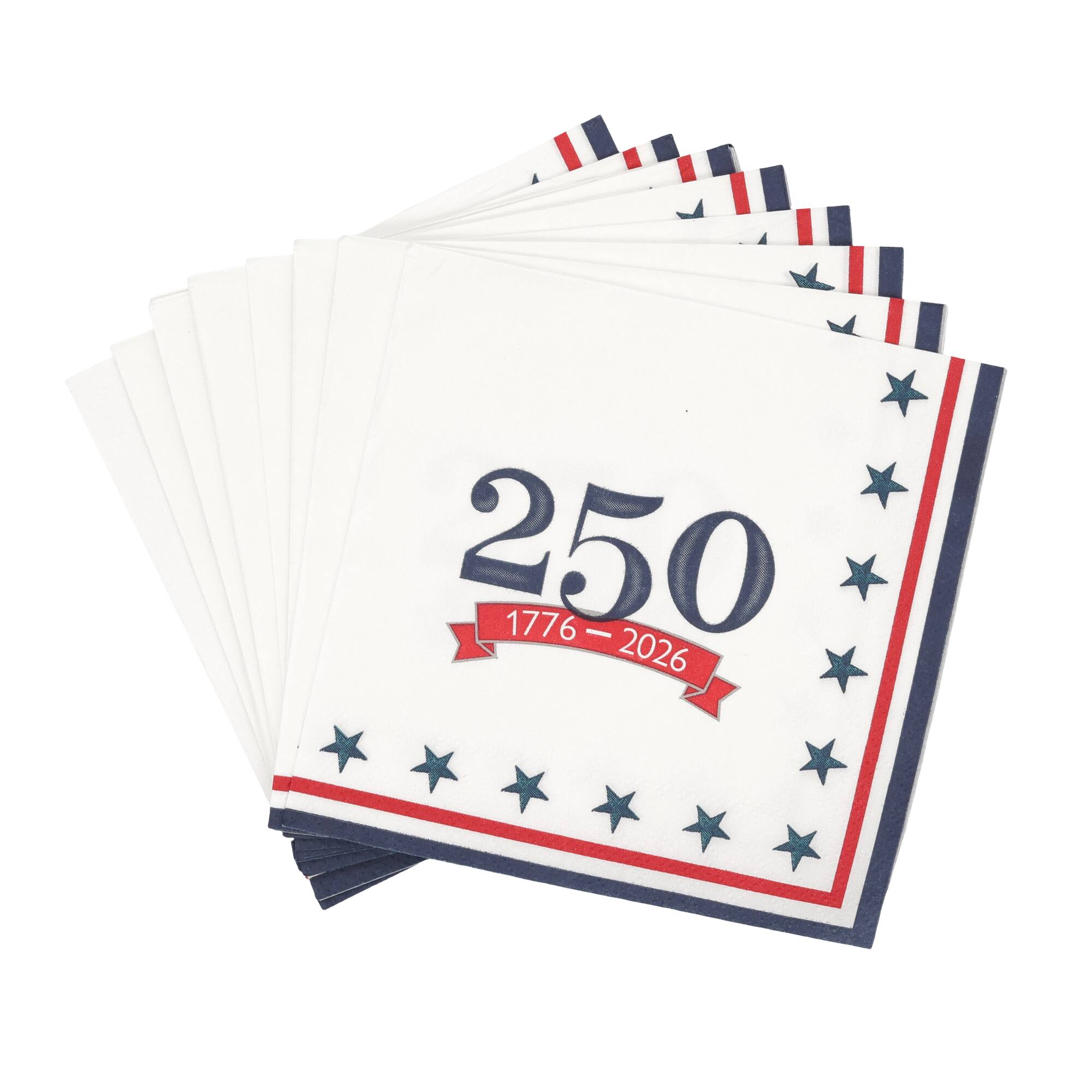 Red, White & Blue 250th Beverage Napkins, 20ct. by Celebrate It™